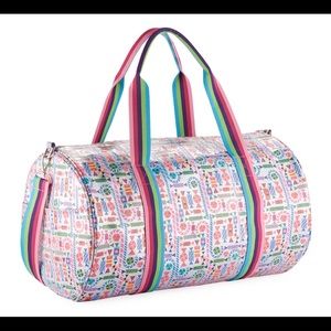Bari Lynn Colorful Large Duffle Bag